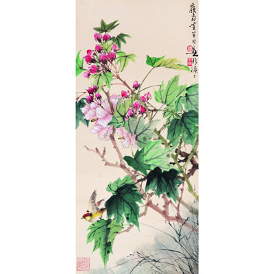 芙蓉飞雀