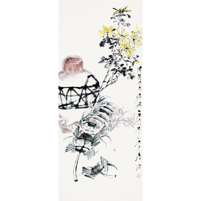 菊蟹图