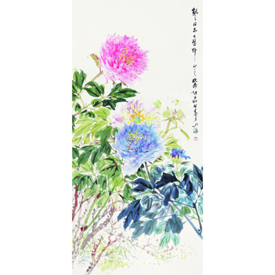 双色牡丹
