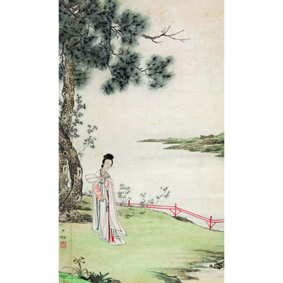 执扇仕女
