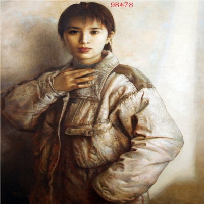 穿工作服的女孩
